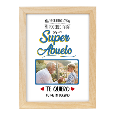 MS Regalos Personalizados | Cuadro Personalizado l Abuelo 06 | My Sign Lima Peru