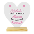 MS Regalos Personalizados | Cuadro Corazón Acrílico | La mejor abuela 02 | My Sign Lima Peru