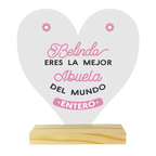 MS Regalos Personalizados | Cuadro Corazón Acrílico | La mejor abuela 02 | My Sign Lima Peru