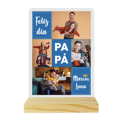 MS Regalos Personalizados | Cuadro Acrílico | Feliz día papá | My Sign Lima Peru