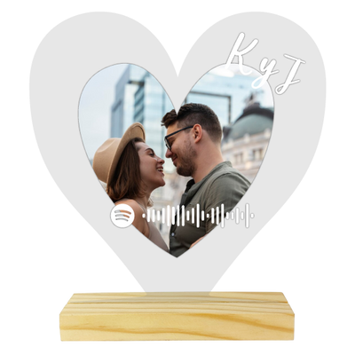 MS Regalos Personalizados | Cuadro Corazón Spotify | Pareja 03 | My Sign Lima Peru