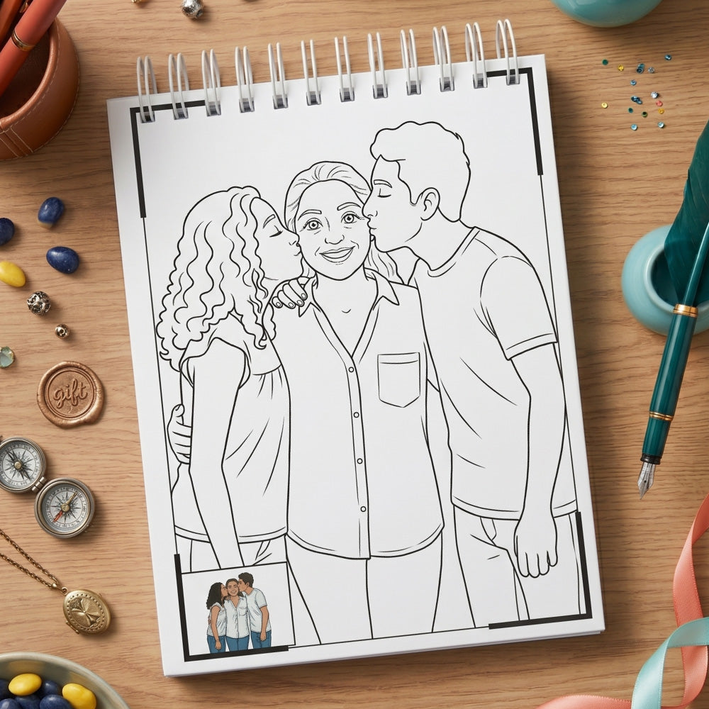 Cuaderno para pintar | Fotos Personalizadas para Mamá