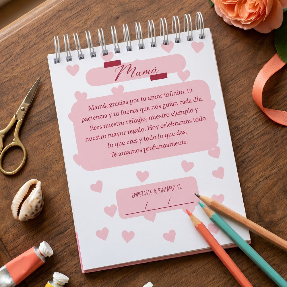 Cuaderno para pintar | Fotos Personalizadas para Mamá