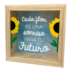 MS Regalos Personalizados | Alcancía personalizada | Flor Amarilla | My Sign Lima Peru
