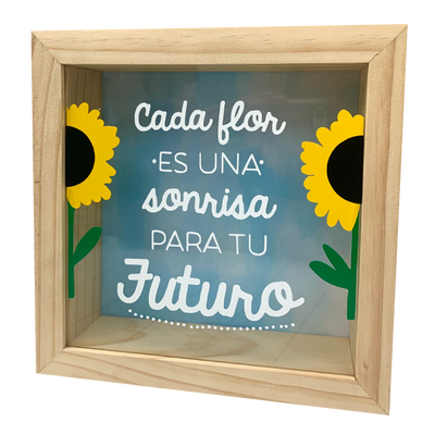 MS Regalos Personalizados | Alcancía personalizada | Flor Amarilla | My Sign Lima Peru