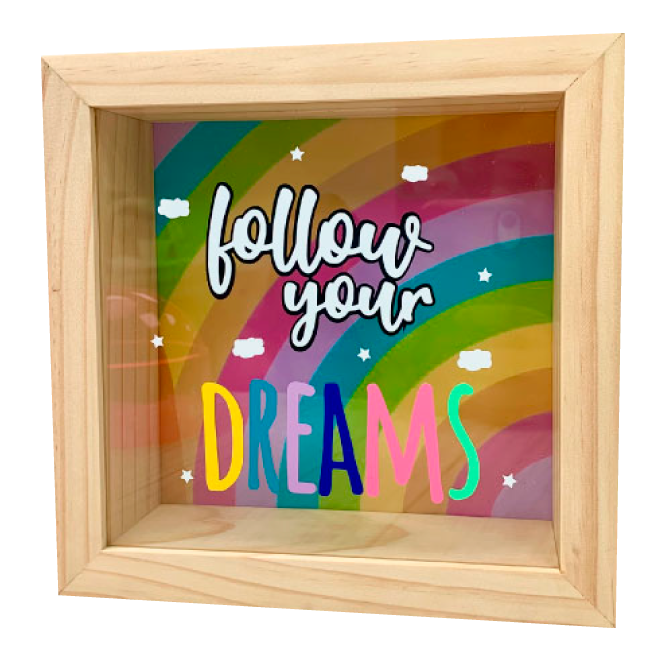 MS Regalos Personalizados | Alcancía personalizada | Follow your Dreams | My Sign Lima Peru