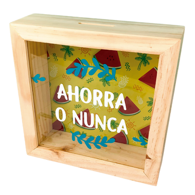 MS Regalos Personalizados | Alcancía personalizada | Ahorra o nunca | My Sign Lima Peru