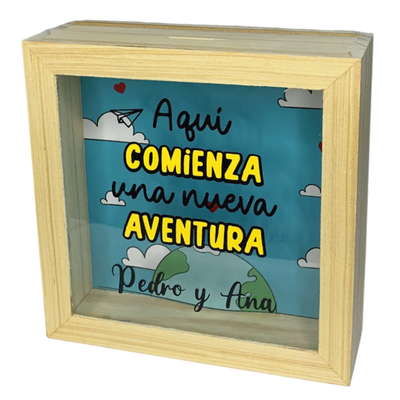 Alcancía Personalizada | Aquí comienza