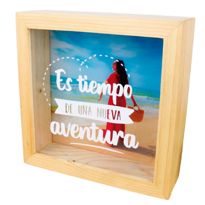 MS Regalos Personalizados | Alcancía personalizada | Es tiempo de una nueva aventura | My Sign Lima Peru