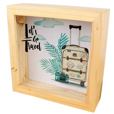 MS Regalos Personalizados | Alcancía personalizada | Lets go travel | My Sign Lima Peru