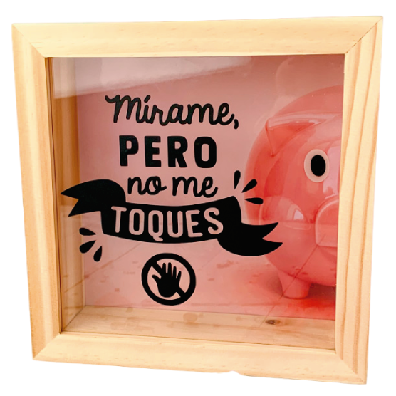 MS Regalos Personalizados | Alcancía personalizada | Mírame pero no me toques | My Sign Lima Peru