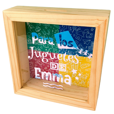 MS Regalos Personalizados | Alcancía personalizada | Para los juguetes de Emma | My Sign Lima Peru