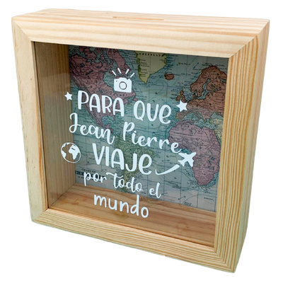 MS Regalos Personalizados | Alcancía personalizada | Para que viaje por todo el mundo | My Sign Lima Peru