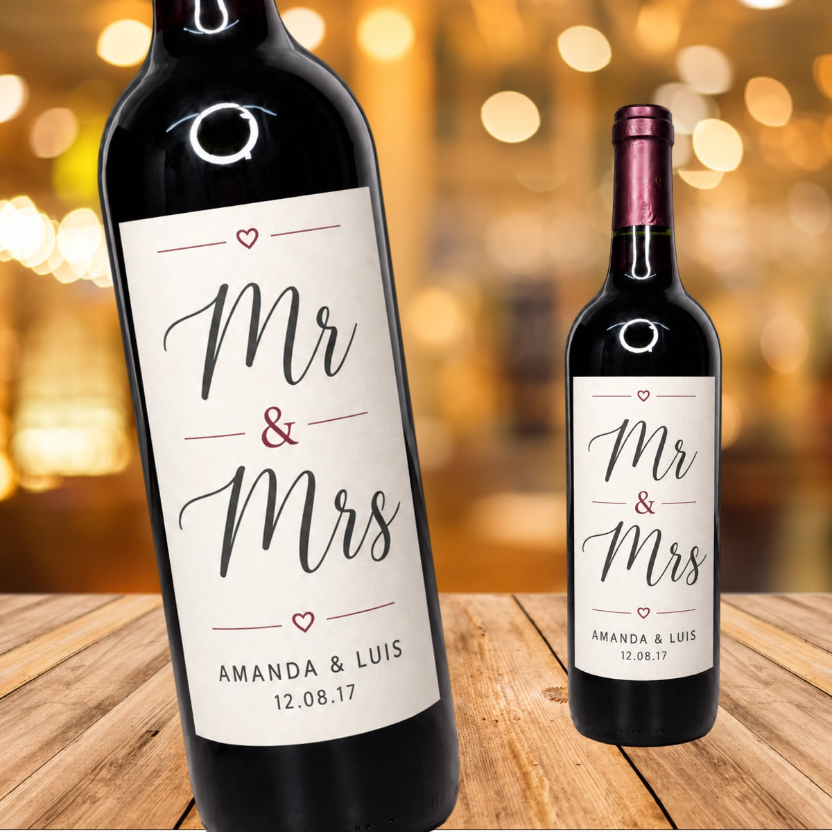 Vino Personalizado | Mr & Mrs