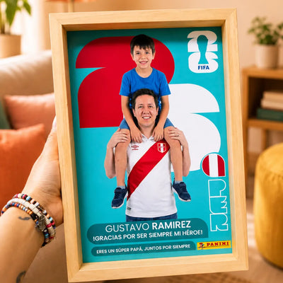 Cuadro Personalizado l Figurita Día del Padre
