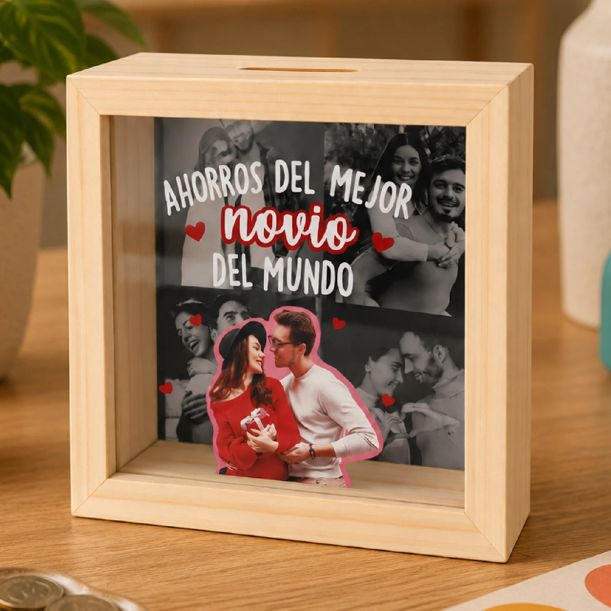 Alcancía personalizada | Ahorros del mejor novio del mundo