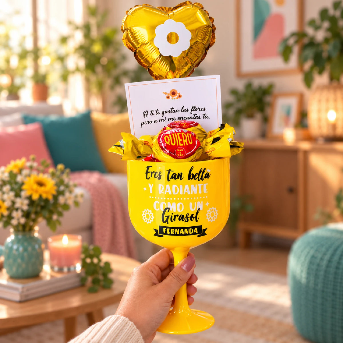 Pack Copa Gin | Flor Amarilla 01