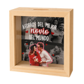 Alcancía personalizada | Ahorros del mejor novio del mundo