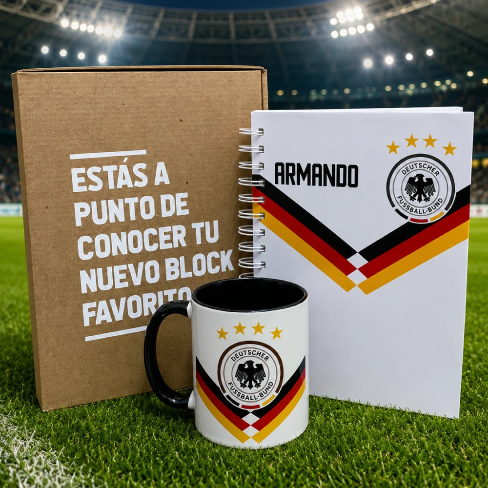 Block Personalizado + Taza | Alemania