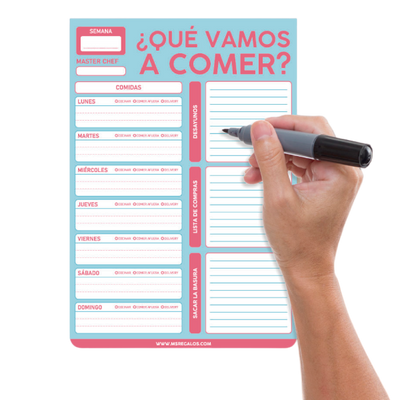 MS Regalos Personalizados | Planner | ¿Qué vamos a comer? | My Sign Lima Peru