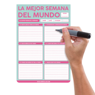 MS Regalos Personalizados | Planner | La mejor semana del mundo | My Sign Lima Peru