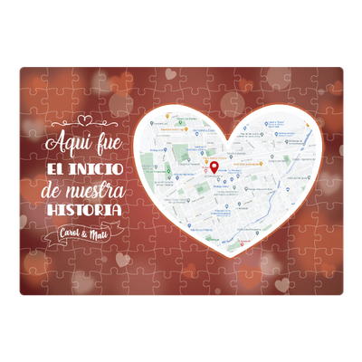 MS Regalos Personalizados | Rompecabezas Personalizado | Mapa de amor | My Sign Lima Peru