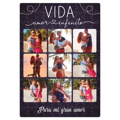 MS Regalos Personalizados | Rompecabezas Personalizado | Pareja 9 Fotos | My Sign Lima Peru