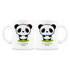 MS Regalos Personalizados | Tazas pareja personalizadas | Panda 02 | My Sign Lima Peru