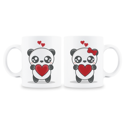 MS Regalos Personalizados | Tazas pareja personalizadas | Panda 03 | My Sign Lima Peru