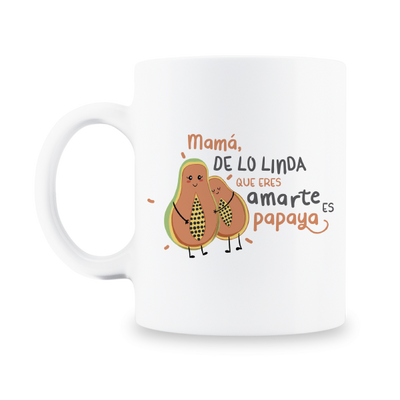 MS Regalos Personalizados | Taza personalizada | Mamá amarte es papaya | My Sign Lima Peru