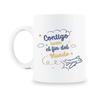 MS Regalos Personalizados | Taza personalizada | Contigo hasta el fin del mundo | My Sign Lima Peru