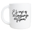 MS Regalos Personalizados | Taza Vibe | El café es mi lenguaje del amor | My Sign Lima Peru