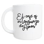 MS Regalos Personalizados | Taza Vibe | El café es mi lenguaje del amor | My Sign Lima Peru