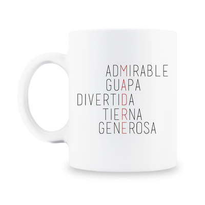 MS Regalos Personalizados | Taza personalizada | Mamá acróstico | My Sign Lima Peru