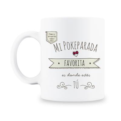 MS Regalos Personalizados | Taza personalizada | Mi pokeparada favorita | My Sign Lima Peru