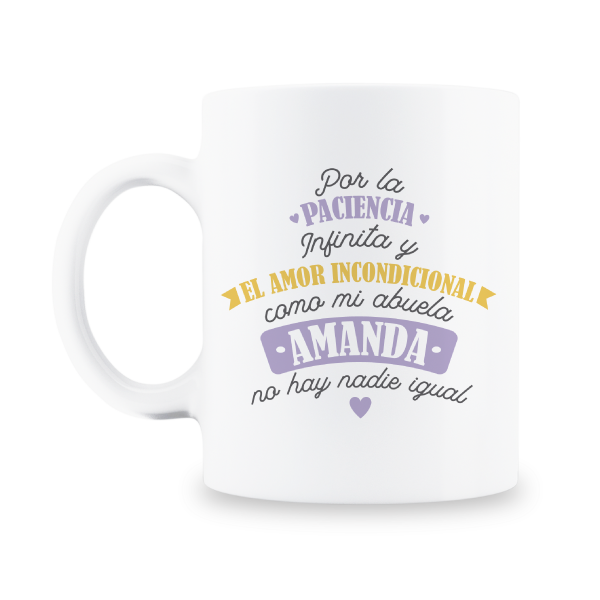 MS Regalos Personalizados | Taza personalizada | Abuela paciencia infinita | My Sign Lima Peru