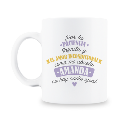 MS Regalos Personalizados | Taza personalizada | Abuela paciencia infinita | My Sign Lima Peru