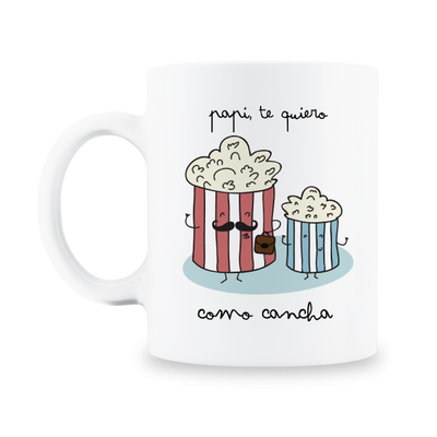 MS Regalos Personalizados | Taza personalizada | Papi te quiero como cancha | My Sign Lima Peru