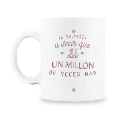 MS Regalos Personalizados | Taza personalizada | Te volvería a decir que sí | My Sign Lima Peru