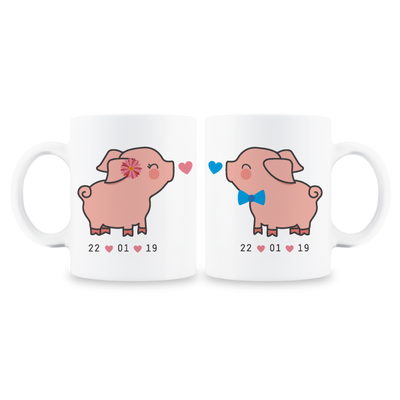 MS Regalos Personalizados | Tazas pareja personalizadas | Chanchitos | My Sign Lima Peru