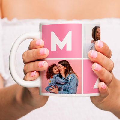 MS Regalos Personalizados | Taza Personalizada | Mamá 4 fotos | My Sign Lima Peru