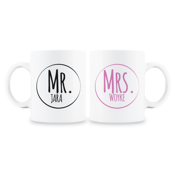 MS Regalos Personalizados | Tazas pareja personalizadas | Mr & Mrs | My Sign Lima Peru