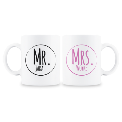 MS Regalos Personalizados | Tazas pareja personalizadas | Mr & Mrs | My Sign Lima Peru
