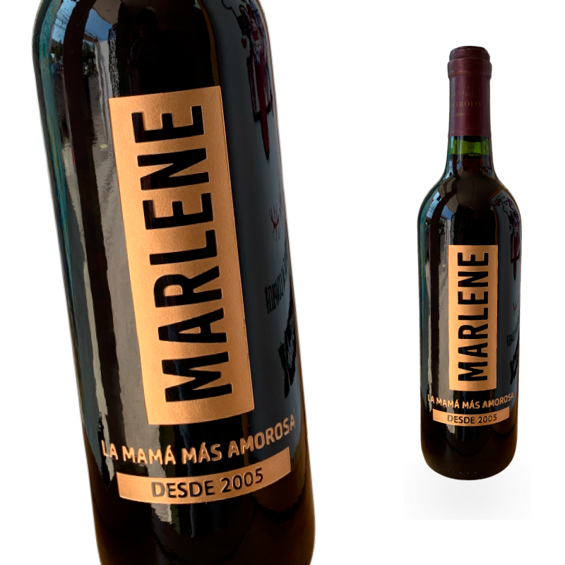 MS Regalos Personalizados | Vino Personalizado | Mamá mas amorosa | My Sign Lima Peru