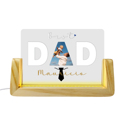 MS Regalos Personalizados | Cuadro de Luz – Best Dad | My Sign Lima Peru