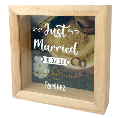 MS Regalos Personalizados | Alcancía personalizada | Just Married | My Sign Lima Peru