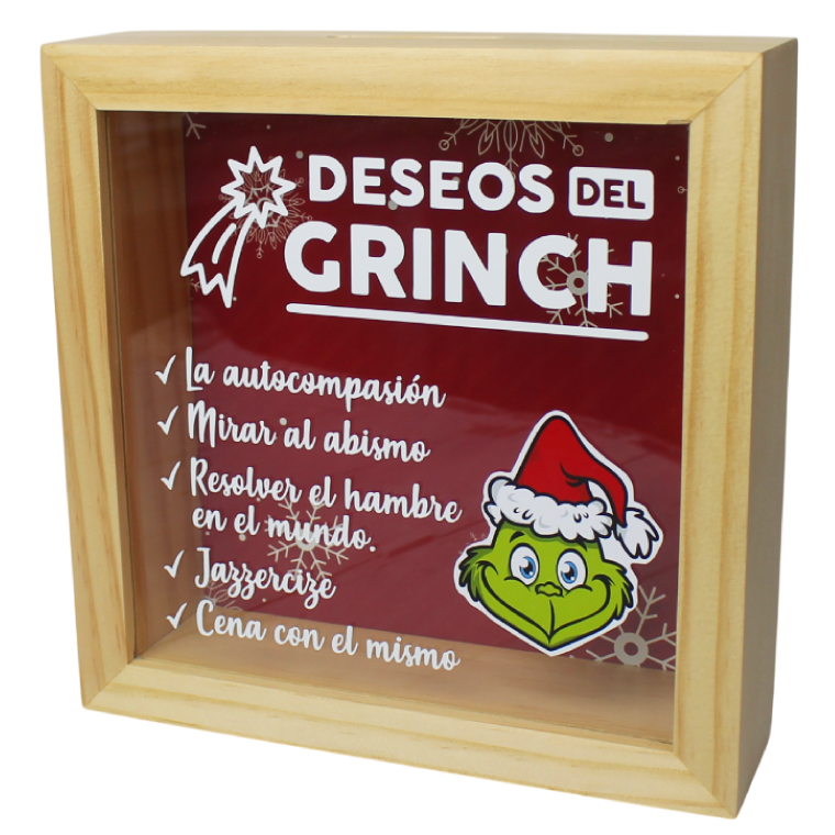 MS Regalos Personalizados | Alcancía personalizada | Deseos del Grinch | My Sign Lima Peru
