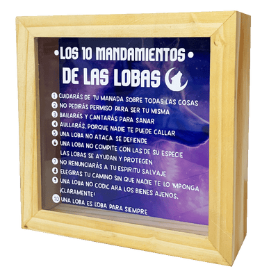 MS Regalos Personalizados | Alcancía Personalizada | Mandamientos Loba | My Sign Lima Peru