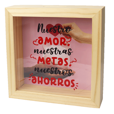 MS Regalos Personalizados | Alcancía Personalizada | Nuestro amor, nuestras metas | My Sign Lima Peru
