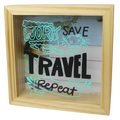 MS Regalos Personalizados | Alcancía personalizada | Work Save Travel Repeat | My Sign Lima Peru
